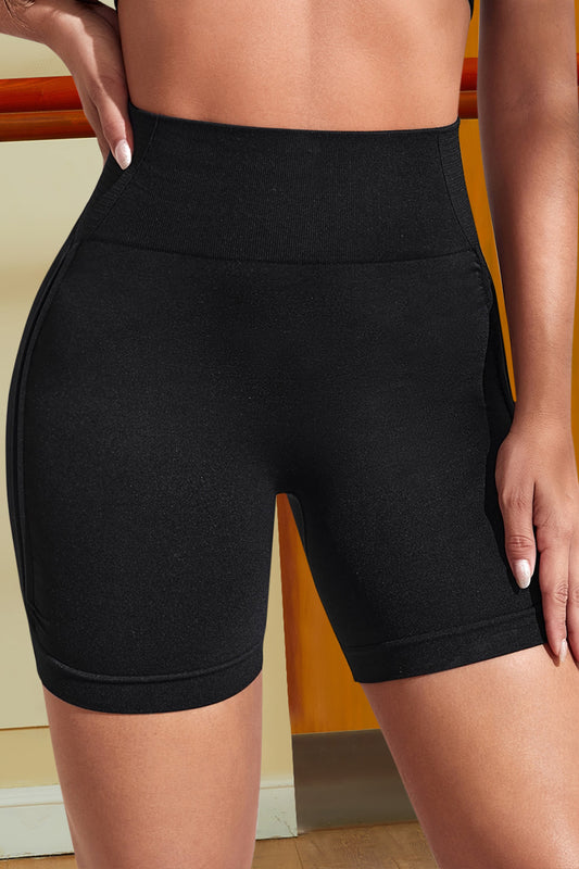 Wide Waistband Active Shorts