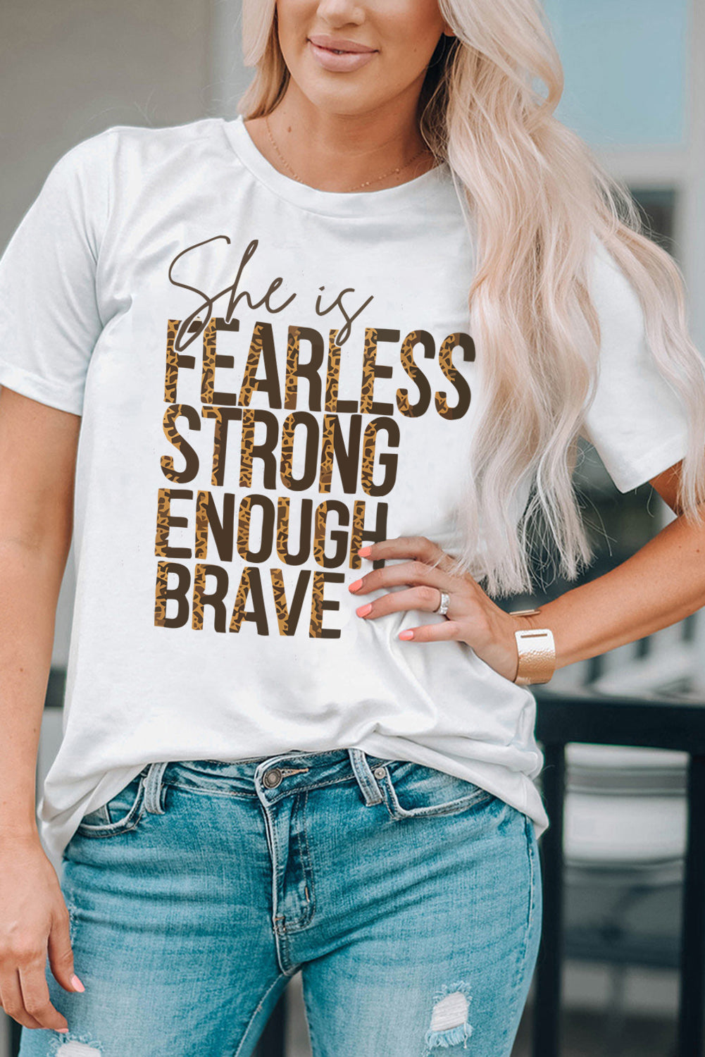 Fearless Strong Brave Graphic Tee