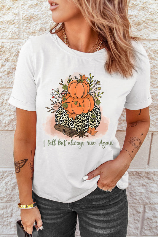 Short Sleeve Pumpkin Graphic Tee