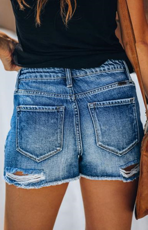 Comfy Casual Cutoff Jean Shorts