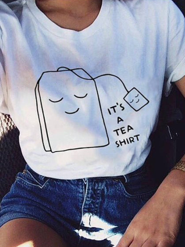 Tea Bag Smiling T-shirt